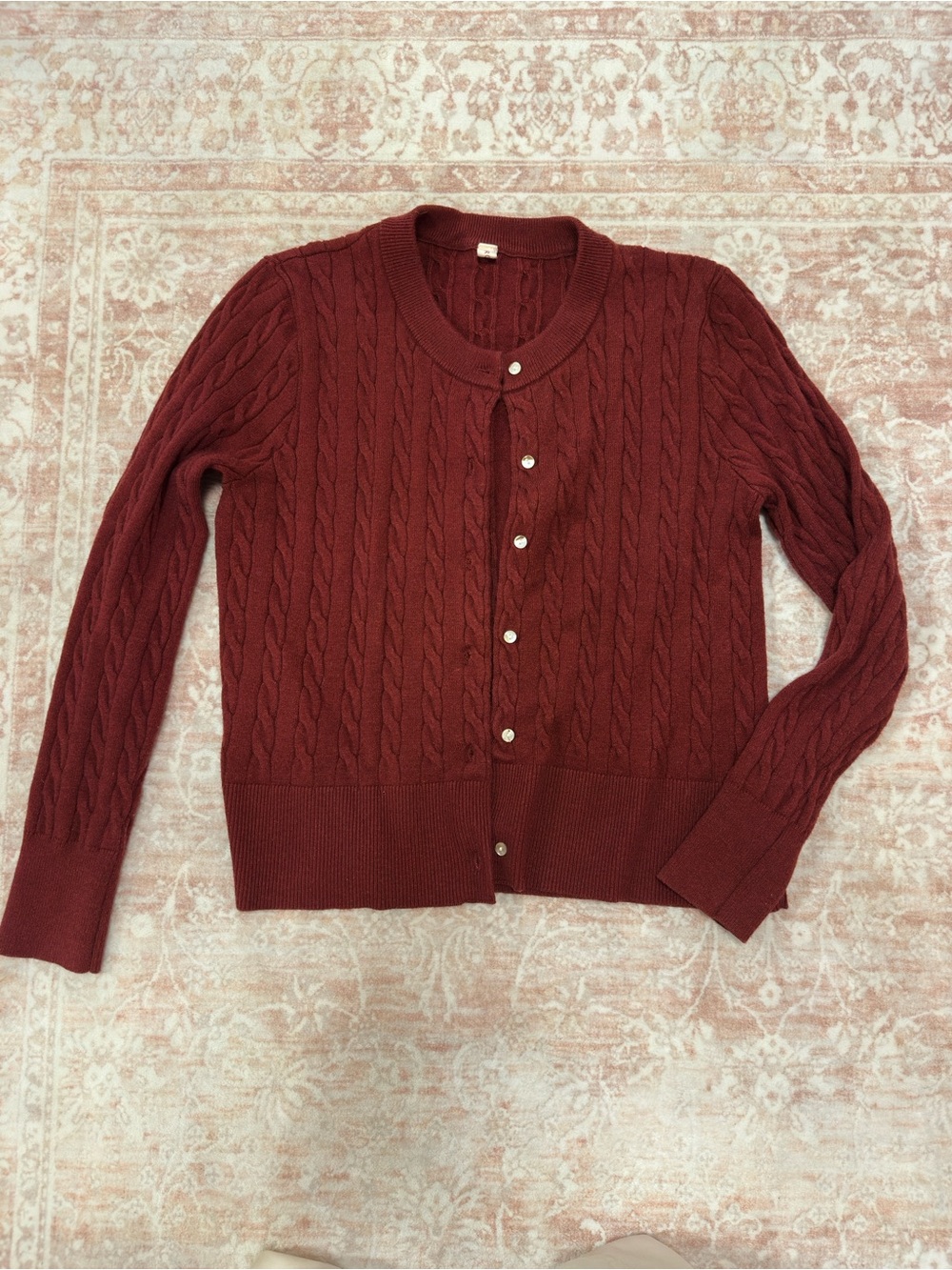 Soft 🥀 Cable Knit Cardigan Sweater - Picture 4 of 10